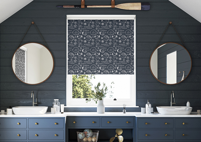 Under the Sea, Deep Blue - Twist&Fit Roller Blind - Image 3